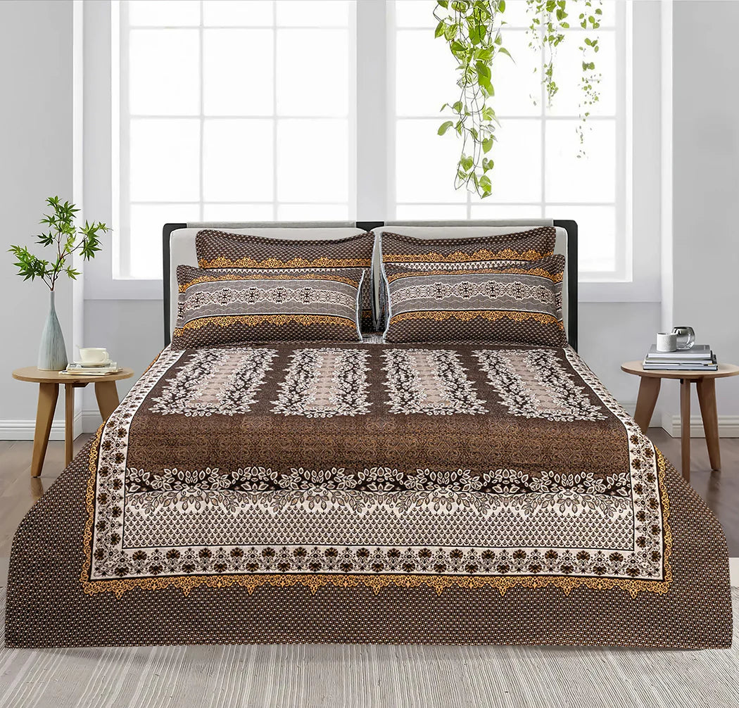 Jade 4 Pillow Multani Bedsheet Set |Single Two Pillow