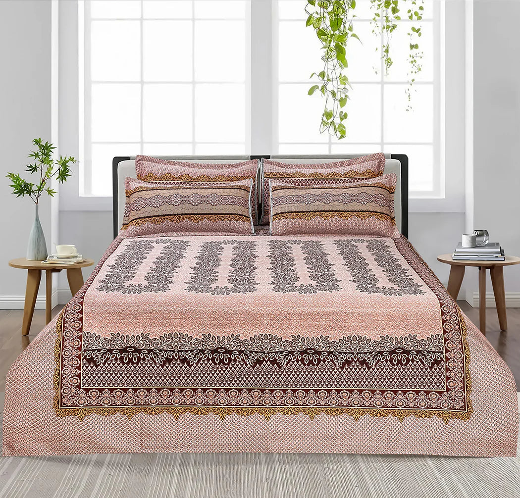 Jade 4 Pillow Multani Bedsheet Set |Single Two Pillow