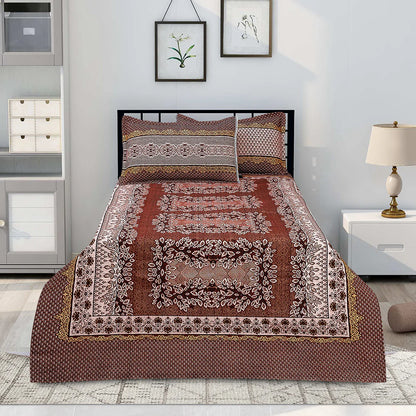 Jade 4 Pillow Multani Bedsheet Set |Single Two Pillow