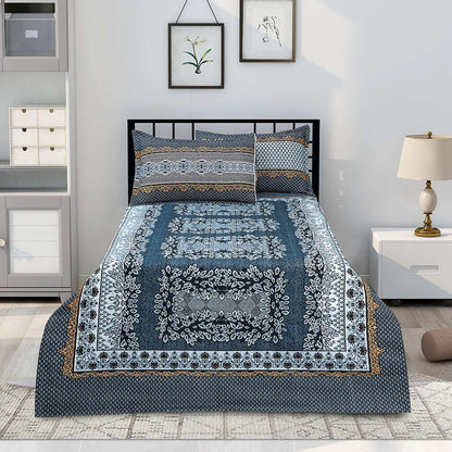 Jade 4 Pillow Multani Bedsheet Set |Single Two Pillow