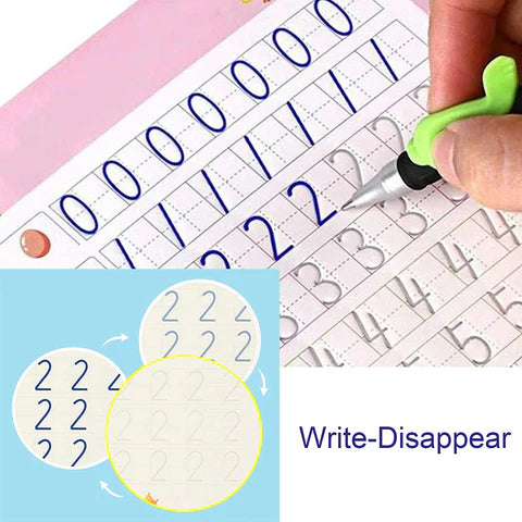 Sank Magic Practice Copybook for Kids | Reusable Handwriting Learning Workbook