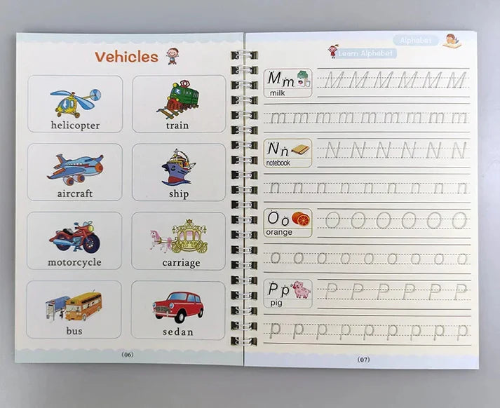 Sank Magic Practice Copybook for Kids | Reusable Handwriting Learning Workbook