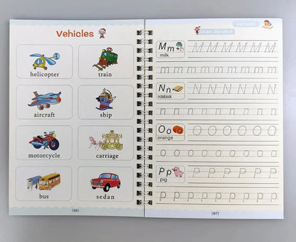 Sank Magic Practice Copybook for Kids | Reusable Handwriting Learning Workbook