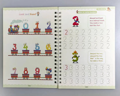 Sank Magic Practice Copybook for Kids | Reusable Handwriting Learning Workbook