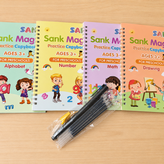 Sank Magic Practice Copybook for Kids | Reusable Handwriting Learning Workbook