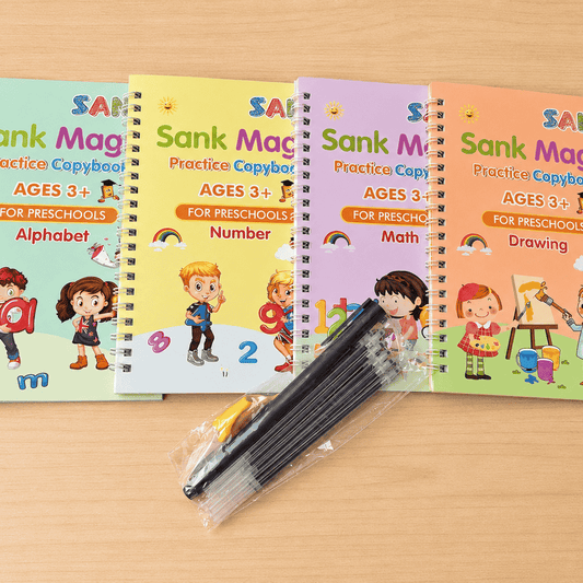 Sank Magic Practice Copybook for Kids | Reusable Handwriting Learning Workbook