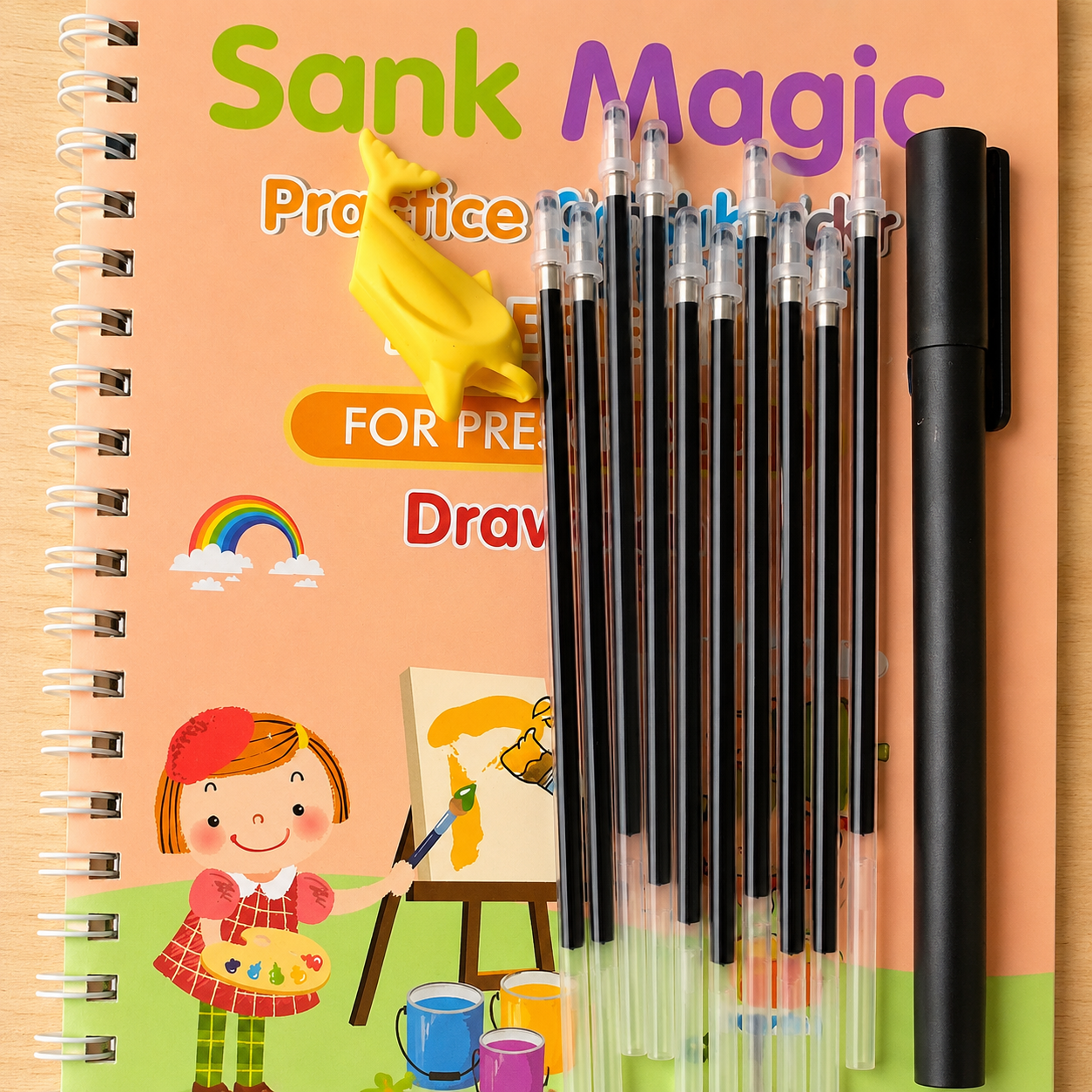 Sank Magic Practice Copybook for Kids | Reusable Handwriting Learning Workbook