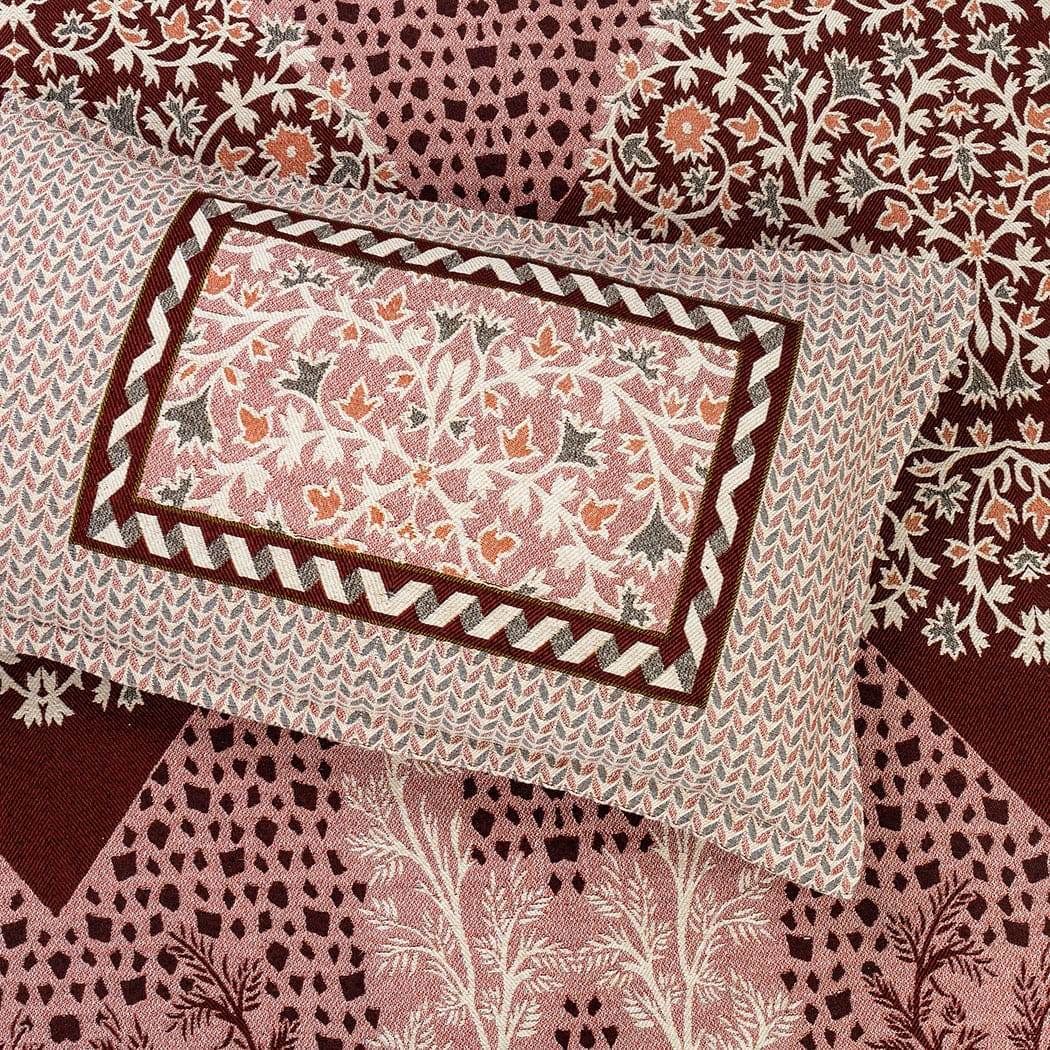 Opal Tea Pink 4 Pillow Multani Bedsheet Set (Single Two Pillow)