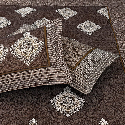 Lush 4 pillow Multani Bedsheet Set | Single (2 Pillow Covers)