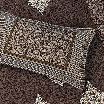 Lush 4 pillow Multani Bedsheet Set | Single (2 Pillow Covers)