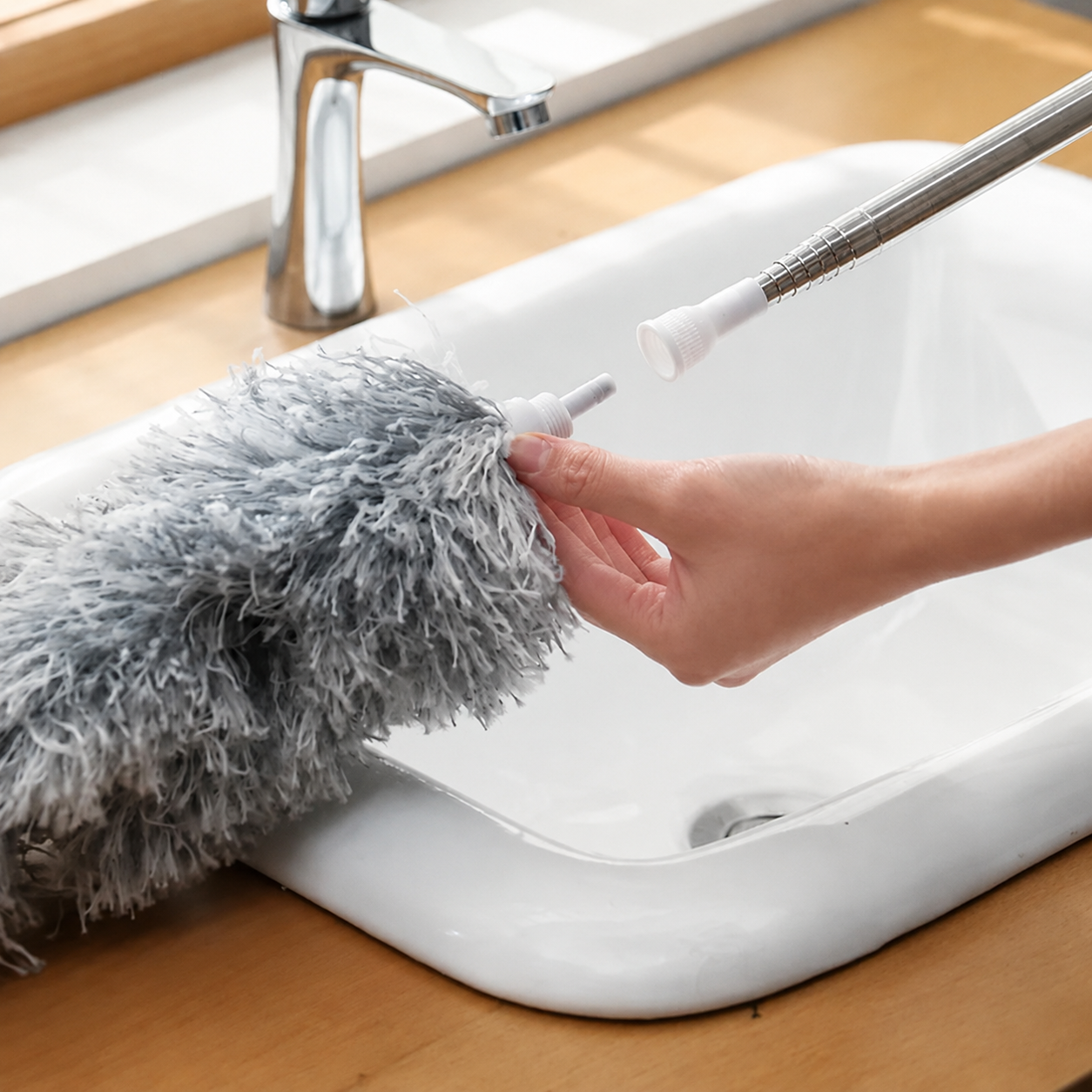 Bendable & Extendable Microfiber Duster